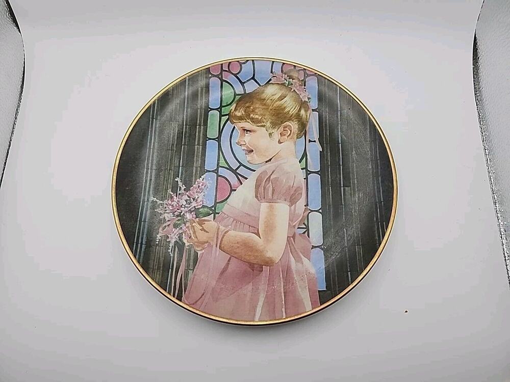 Bridesmaid Liz Moyes Magic Moments Of Childhood Danbury Mint Porcelain Vintage